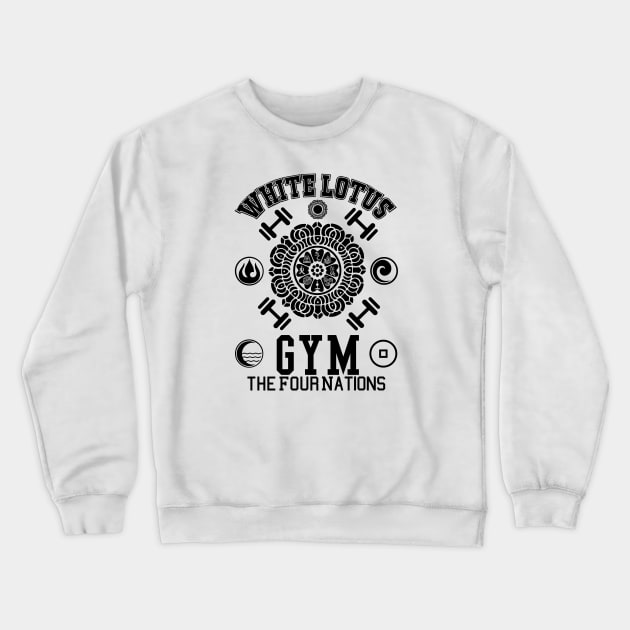 Order of the White Lotus Gym Crewneck Sweatshirt by Silentrebel